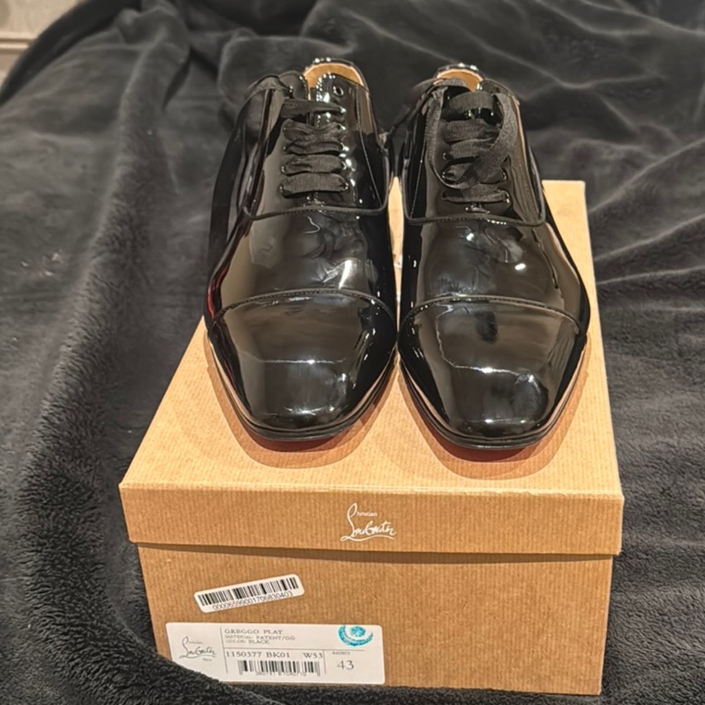 Men's Black Leather Shoes Christian Louboutin